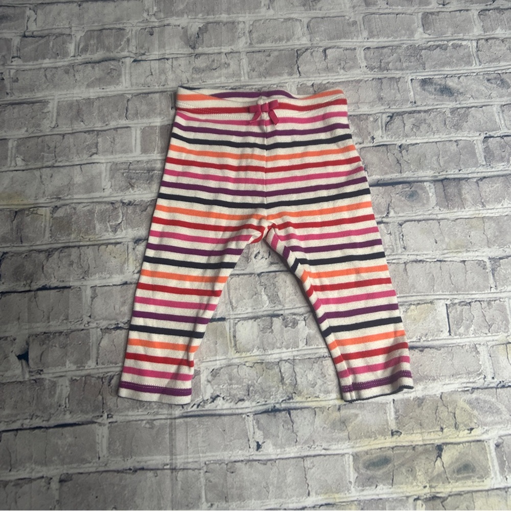 EUC Gymboree Multicolor Striped Leggings Size 6-12 Months